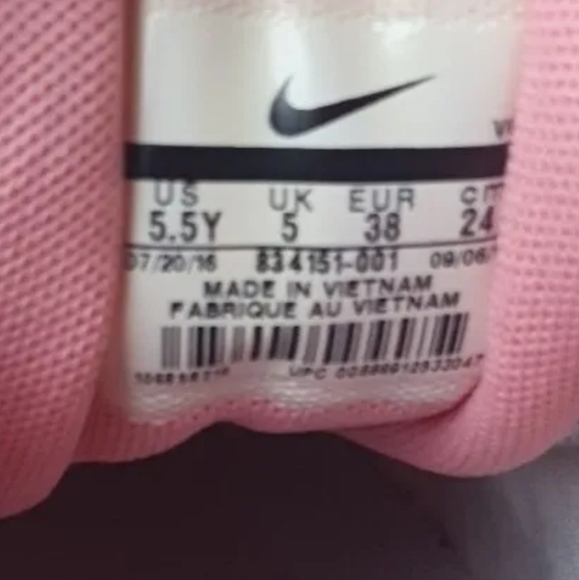 Nike Tennis Classic Premium GS Grey Suede Pink swoosh tick 5 uk 38 eu - Picture 6 of 7